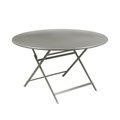 Klapptisch Caractère metall grau / Ø 128 cm / 7 Personen - Fermob grau en metall