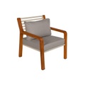 Gepolsterter Sessel Somerset textil holz grau - Fermob grau en textil