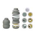 Geschirr-Set Babel Eat plastikmaterial grün / Teller - Set aus 7 stapelbaren Teilen - Ibride grün en plastikmaterial