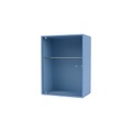 Montana, Armoire murale salle de bains Ripple holz blau / B 35,4 x T 20 x H 46,8 cm - Gewelltes Glas - MONTANA en