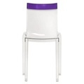Hi Cut Stapelbarer Stuhl Gestell kristallklar - Kartell violett/transparent en plastikmaterial
