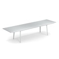 Plus4 Ausziehtisch / Stahl - 220 bis 330 cm - Emu weiß en metall