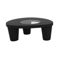 Low Lita Couchtisch - Slide schwarz en glas/plastikmaterial