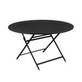 Caractère Klapptisch / Ø 128 cm / 7 Personen - Fermob schwarz en metall