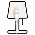 Tiny Lampe Wandleuchte mit Stromkabel / Set aus Sticker + Lampe - Pa Design schwarz en plastikmaterial