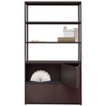 Hay, New Order Bücherregal / L 100 x H 180 cm - Hay schwarz en metall/holz