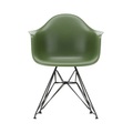 DAR - Eames Plastic Armchair Sessel / (1950) - Schwarze Beine - Vitra grün en plastikmaterial