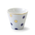 Volta Tasse / Ø 6,5 x H 6 cm - Bitossi Home weiß/blau/gold en keramik