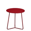 Cocotte Beistelltisch / Hocker - Ø 34 cm x H 36 cm - Fermob rot en metall