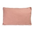 Kissen / 35 x 55 cm - Leinen gewaschen - Au Printemps Paris rosa/orange/braun en textil