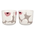 Unikko Kaffeetasse / Ohne Henkel - 2er-Set - Marimekko bunt en keramik