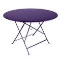 Bistro Klapptisch / Ø 117 cm - 6/8 personnes - Trou parasol - Fermob violett en metall