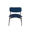 Fromme Soft Niedrig stapelbarer Sessel / Stoff - Petite Friture schwarz en textil