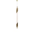 ORG Vertical Small Pendelleuchte / LED - H 130 cm / Glas - DCW éditions weiß en glas