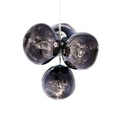 Melt Chandelier Pendelleuchte / Small - LED / Ø 98 x H 103 cm - Tom Dixon grau en plastikmaterial