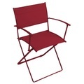 Plein air Klappsessel Klappsessel - Fermob rot en metall/textil