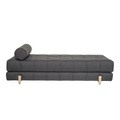 Bloomingville, Liege Bulky textil grau holz natur / Liege - Bloomingville grau en textil