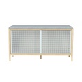 Gabin Bank / Mit Kissen & Stauraum - L 92 cm - Hartô grau en metall/textil/holz