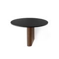 &tradition, Column JA1 Regal / Aluminium & Walnuss - Ø 25 cm - &tradition schwarz/holz natur en metall/holz