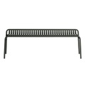 Week-End Bank / Aluminium - L 158 cm - Petite Friture grün en metall