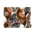 Ketunmarja Tisch-Set / Baumwolle beschichtet - 31 x 42 cm - Marimekko rot/braun/grau en textil