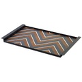 Serax-Grint ZigZag Tablett, Schwarz