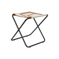 ferm living, Desert Klappstuhl / Plastikflaschen-Recycling - Gestell schwarz - Ferm Living beige en textil