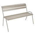 Fermob, Monceau Bank mit Rückenlehne / 2- bis 3-Sitzer - L 116 cm - Fermob beige en metall