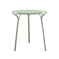 HiRay Runder Tisch / Metall - Ø 60 cm - Kartell grün en metall