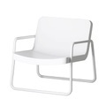 Time out Lounge Sessel / stapelbar - Serralunga weiß en plastikmaterial