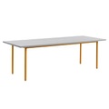 Two-Colour rechteckiger Tisch / 240 x 90 cm - MDF Valchromat® - Hay grau en holz