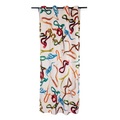 Toiletpaper - Snakes White Vorhang / 280 x 140 cm - Polyester - Seletti weiß en textil