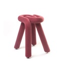 Bold Hocker gepolstert / Stoff - Moustache rot en textil