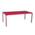 Calvi rechteckiger Tisch / 195 x 95 cm - Aluminium / 10 bis 12 Personen - Abnehmbare Platte - Fermob rosa en metall
