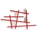 Compagnie, Mikado Small Bücherregal farbig - kleines Modell - Compagnie rot en holz