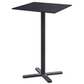 Darwin Klappbarer Stehtisch / 70 x 70 cm - Emu grau/schwarz/metall en metall