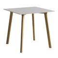 quadratischer Tisch Copenhague CPH DEUX 210 grau holz natur / 75 x 75 cm - Hay grau en holz