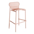Week-End Barhocker / Aluminium - H 80 cm - Petite Friture rosa en metall