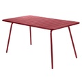Luxembourg rechteckiger Tisch für 6 Personen - L 143 cm - Fermob rot en metall