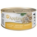 24 x 70 g Applaws Nassfutter in Brühe & Gelee + 30 g Cat Tuna Loin gratis! - Hühnchenbrust in Brühe
