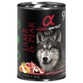 Alpha Spirit Nassfutter 6 x 400 g - Lamm mit Birne