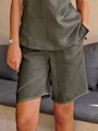 Bermudas aus 100% Leinen Peter Hahn grün