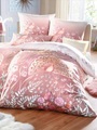 2-teilige Bettwäsche-Garnitur aus Satin Elegante rosé