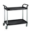 Mehrzweck-Tischwagen, 2 Etagen, 1100 x 520 mm, schwarz