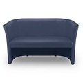 NowyStyl, NowyStyl Zweisitzer-Sofa CLUB DUO, Kunstleder (100% Polyester), voll gepolstert, Sitzhöhe 455 mm, dunkelblau