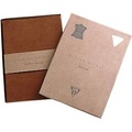 RHODIA, Notizbuch Rhodia Flying Spirit, DIN A5, 90 Blatt, liniert, mit Fadenbindung, glänzender Ledereinband, cognac