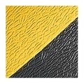 Anti-Ermüdungsmatte PVC mit Hammerschlagoptik, Höhe 9 mm 900 x 1500 mm, schwarz/gelb