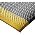 Anti-Ermüdungsmatte LxB 1500 x 910 mm grau mit Signalstreifen
