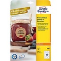 Avery Zweckform, AVERY® Zweckform Klebeetiketten, blanko, 60 x 59,5 mm, 120 Stück, Blumenform, für alle Drucker