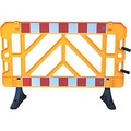 Absperrgitter aus PP, Füsse PVC, gelb